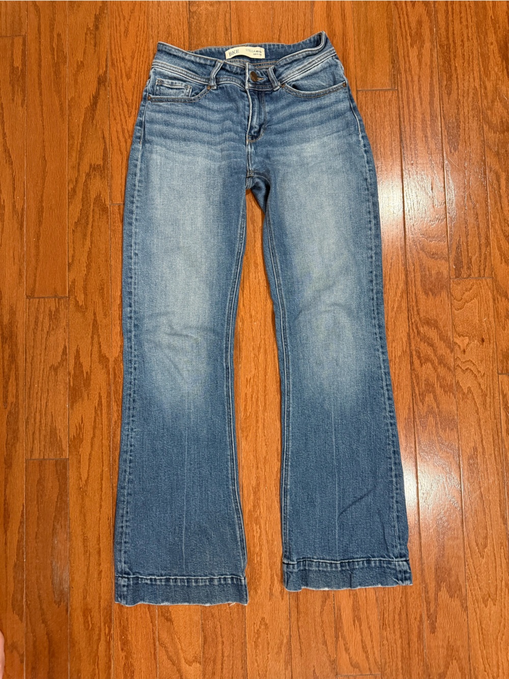 Light Wash Straight Leg Jeans